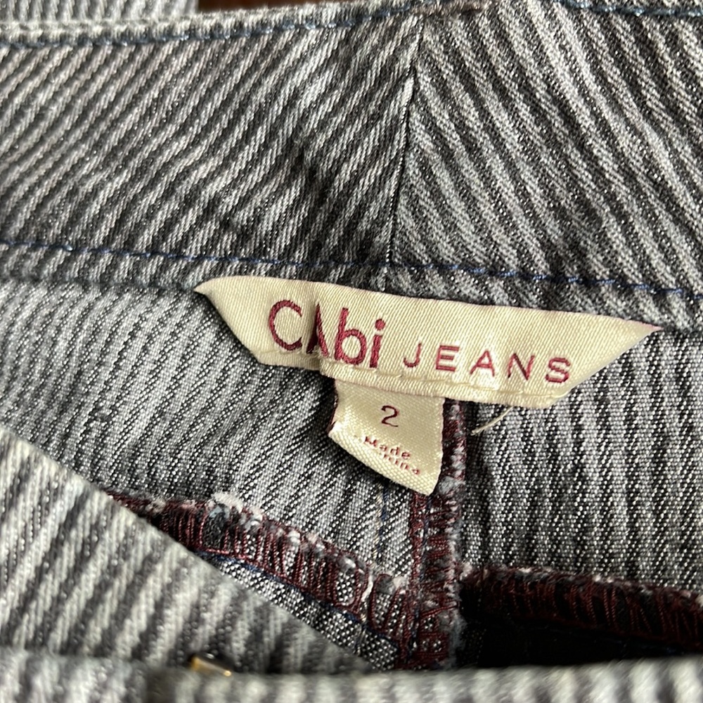 Vintage CAbi pinstripe flare jeans size 2 - Picture 8 of 9
